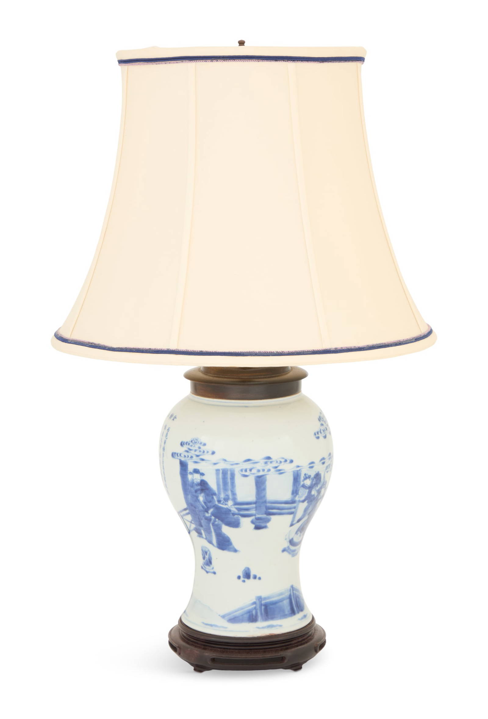 Chinese Blue-and-White Vase Lamp