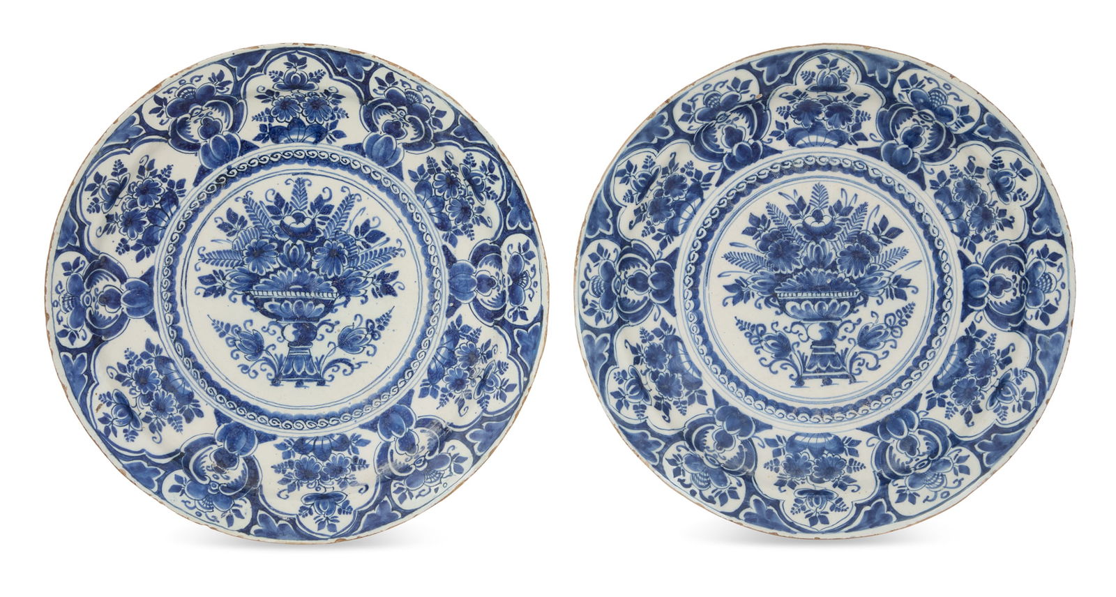 Pair of Dutch Delft Chargers (1 of 3)