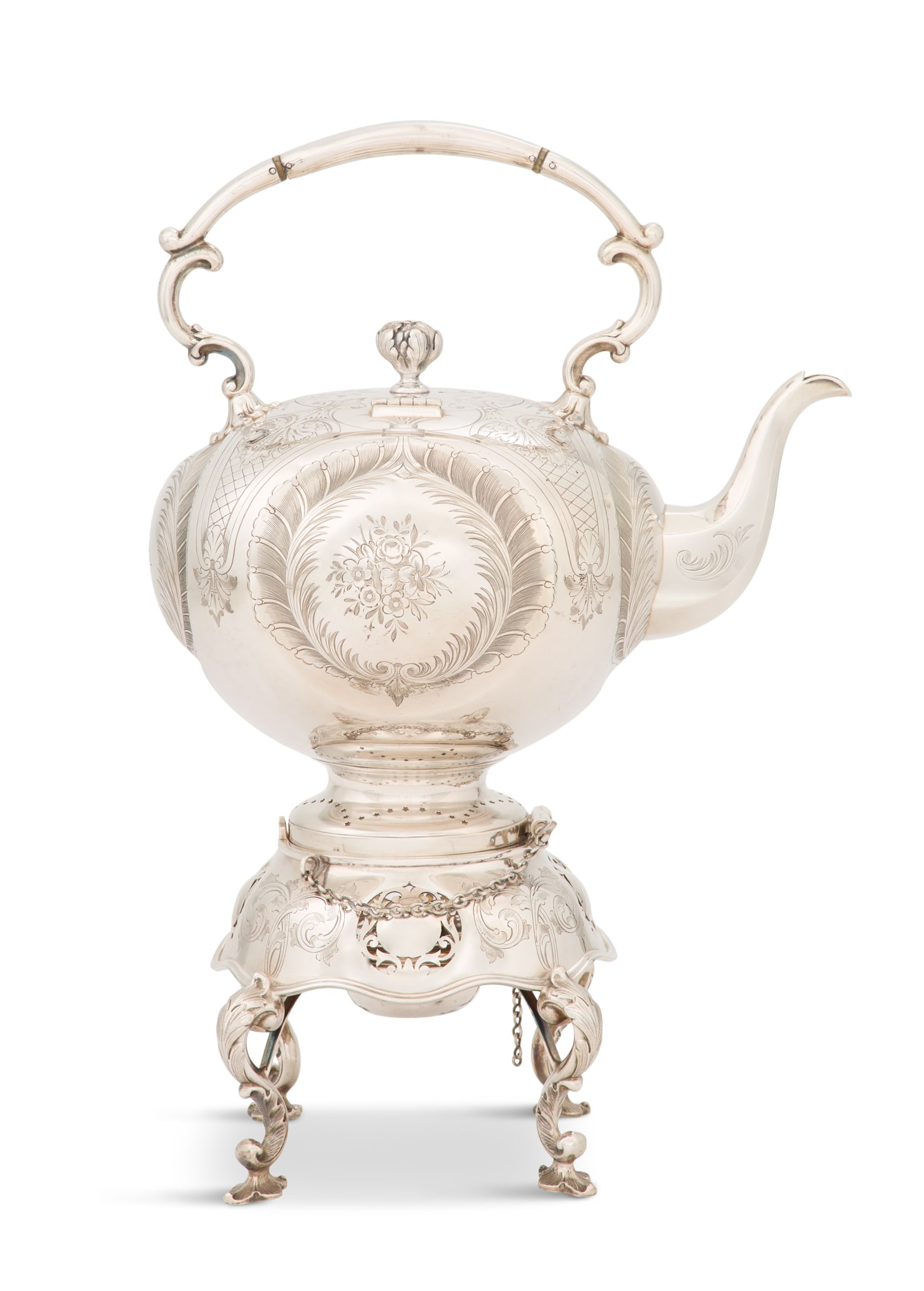 Victorian Silverplate Kettle-on-Stand (1 of 2)