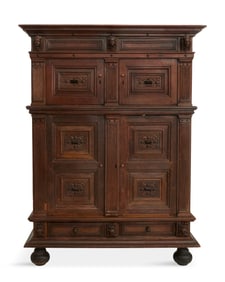 Early English Oak Court Cupboard