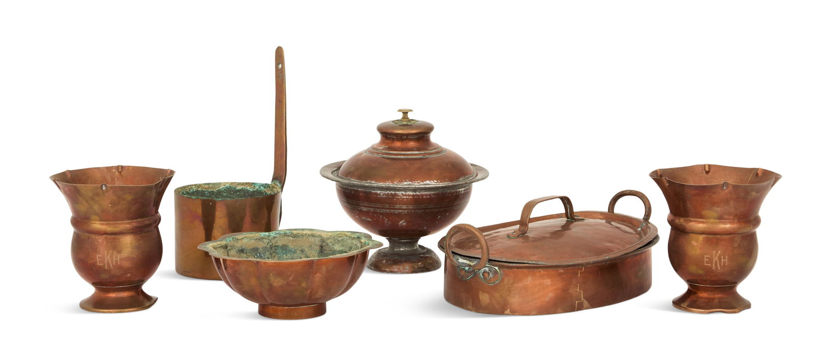 Six Pieces of Copperware (1 of 4)
