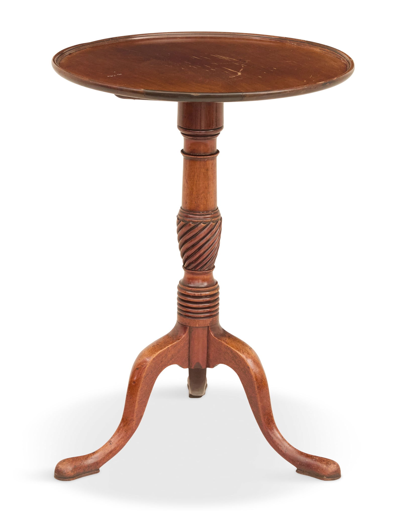 George III Mahogany Tilt-Top Candle Stand (1 of 2)