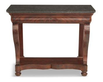 Late Regency Marble-Top Console Table