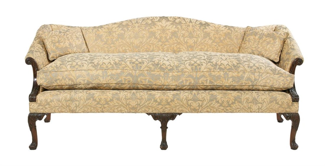 George III-Style Mahogany Settee (1 of 3)