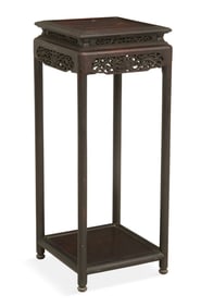 Chinese Carved Rosewood Stand