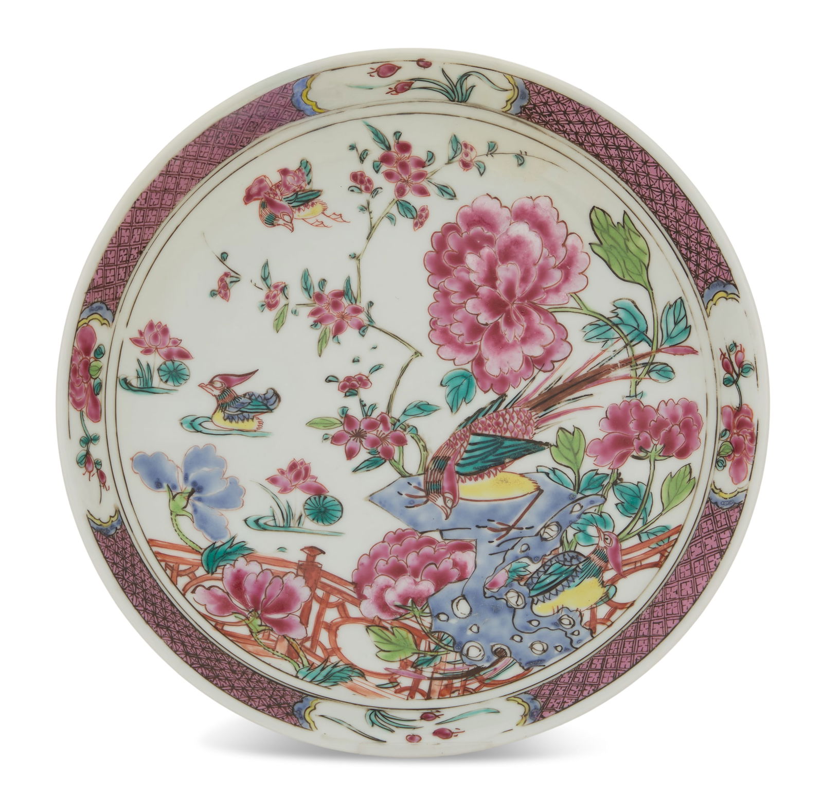 Chinese Famille Rose Saucer Dish (1 of 2)