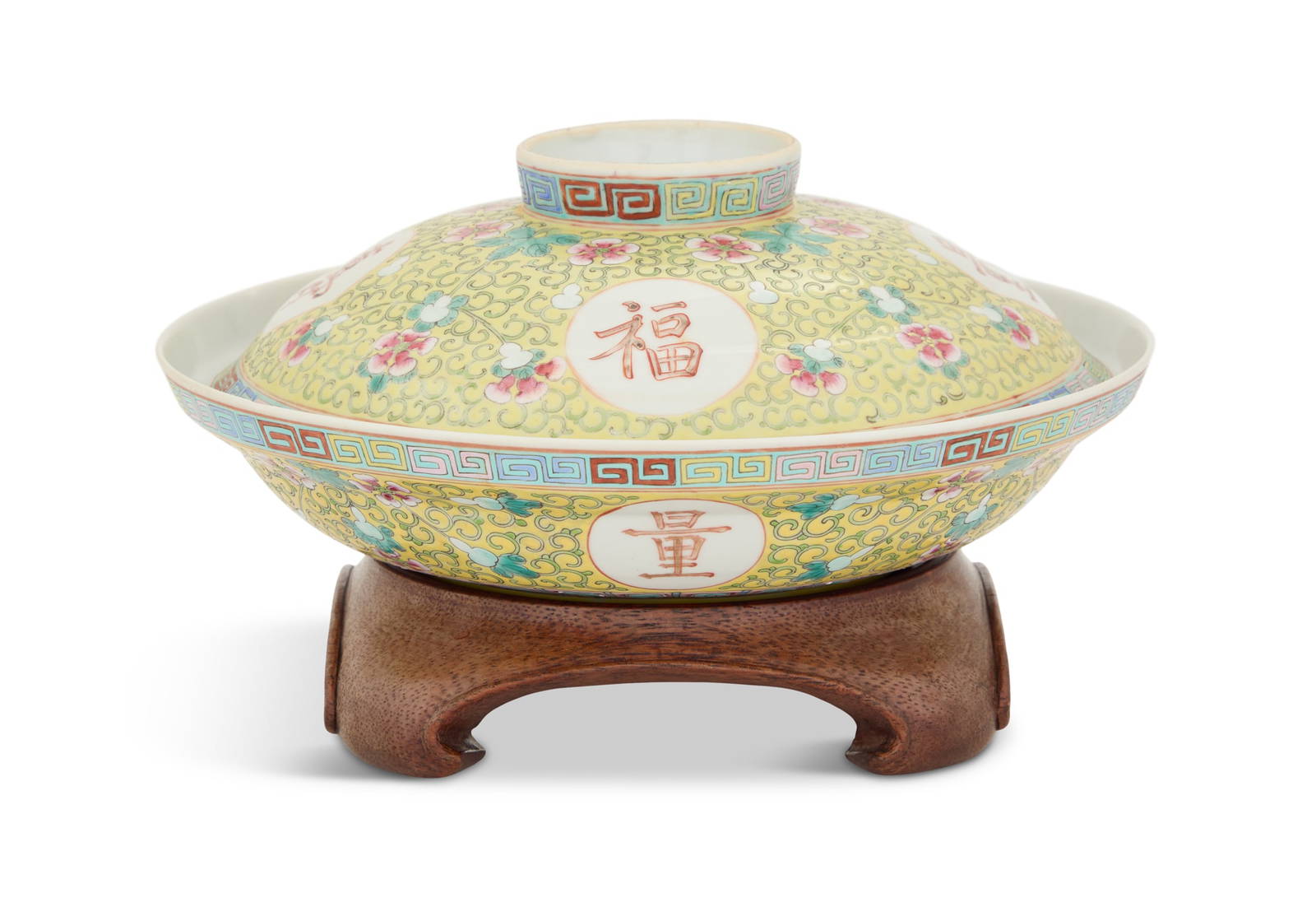 Chinese Famille Rose Covered Bowl