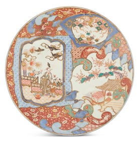 Large Japanese Imari Porcelain Charger