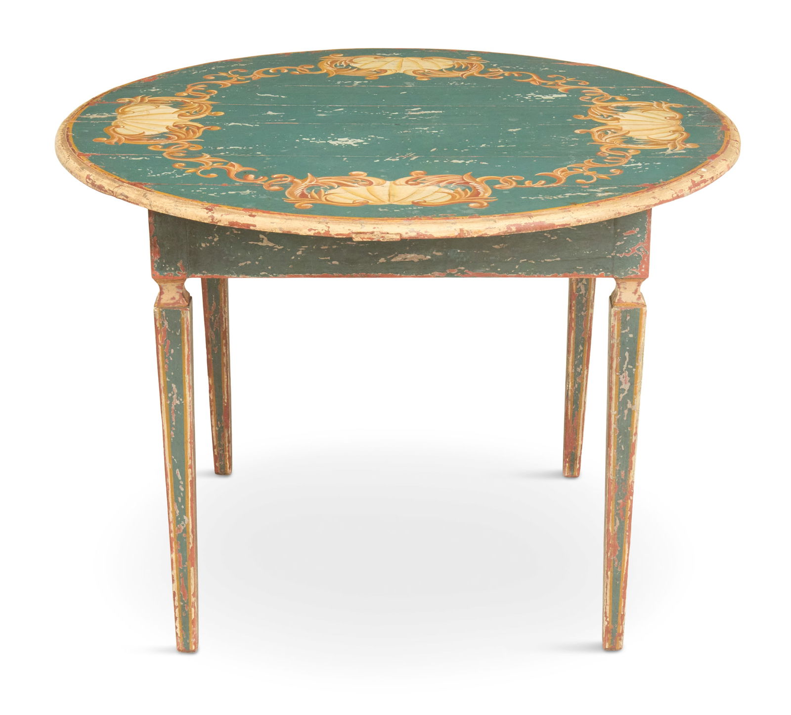 Italian Polychrome Wooden Table (1 of 3)