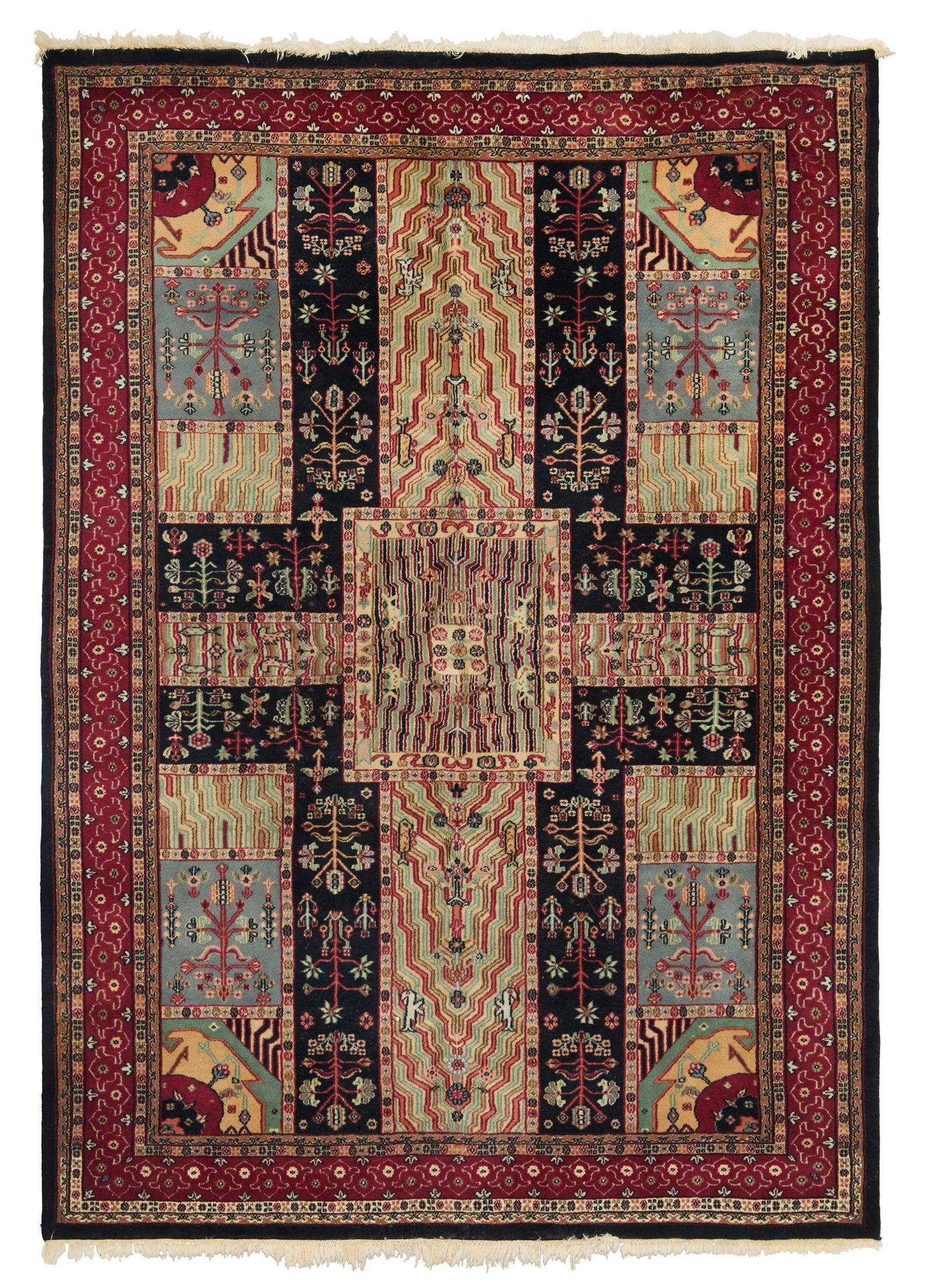 Semi-Antique Tabriz Carpet: Semi-Antique Tabriz Carpet6' 1" x 8' 9" Provenance: Kevin Stone Antiques, The Collection of Kevin Stone & Mark Diamond.
