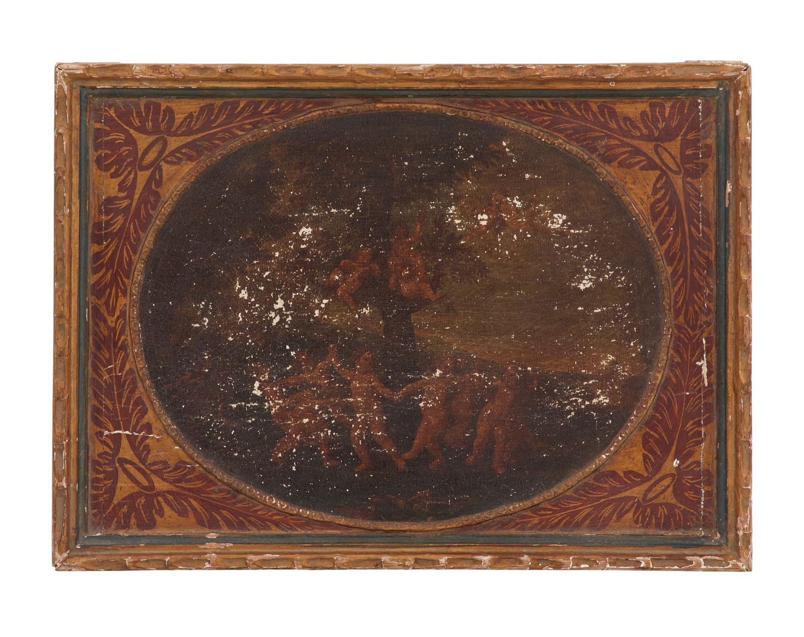 Italian Florentine Oil on Board (1 of 2)