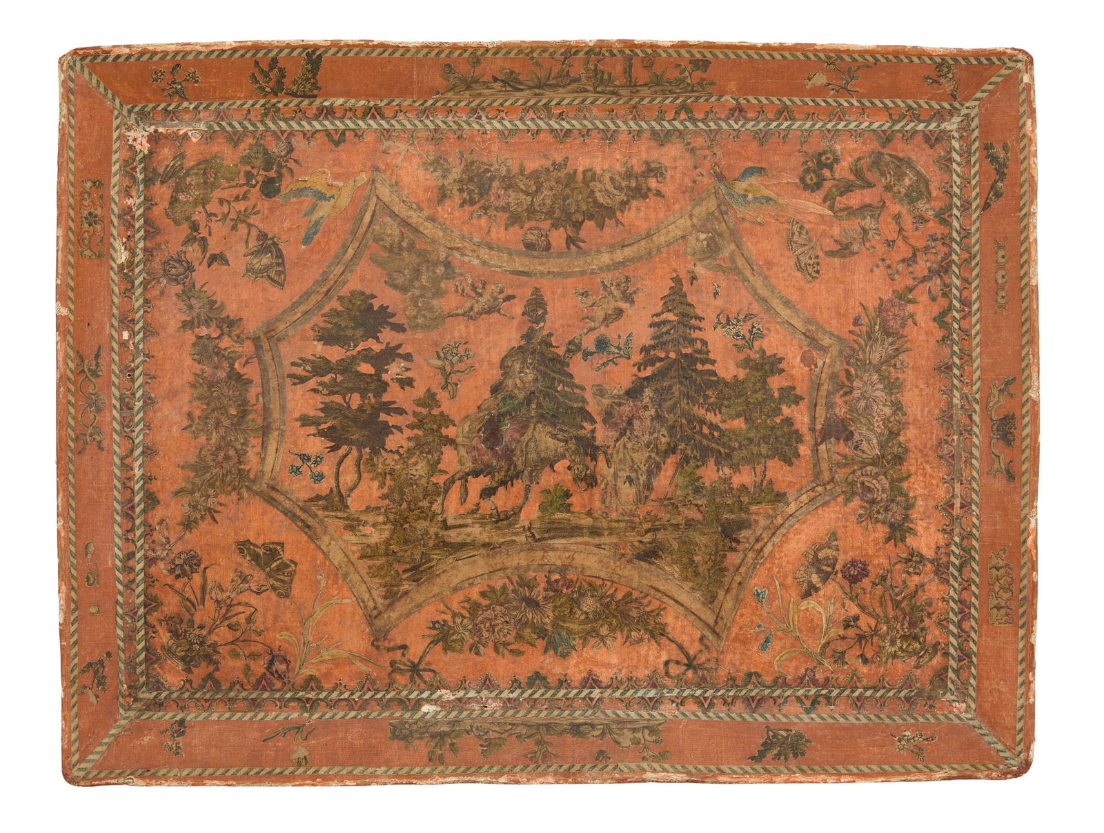 Venetian Lacca Povera Papier-Mache Tray (1 of 2)