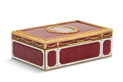 Italian Enamel and Gilt-Metal Box