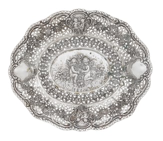 German Silver Fruit Bowl