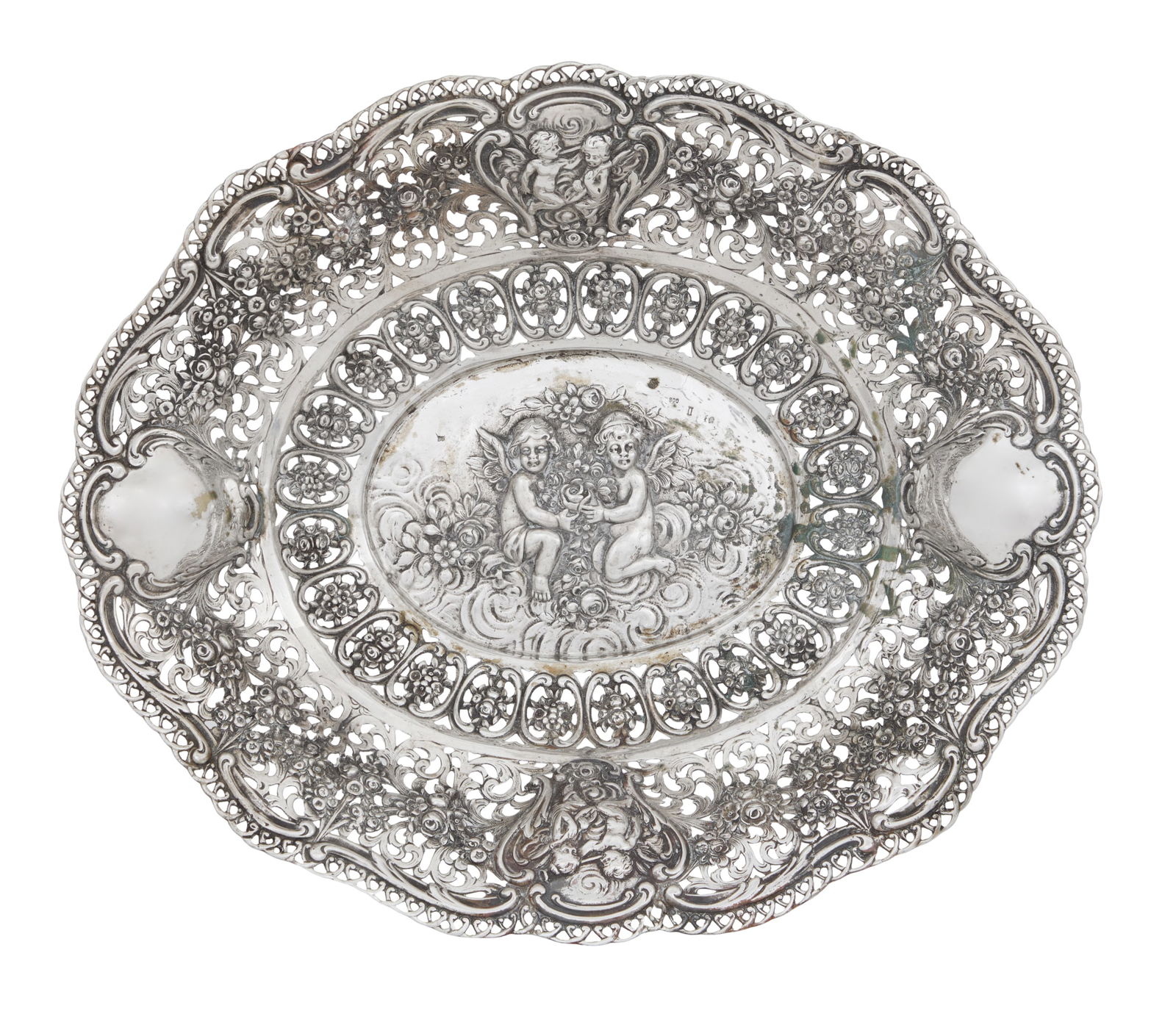 German Silver Fruit Bowl (1 of 2)