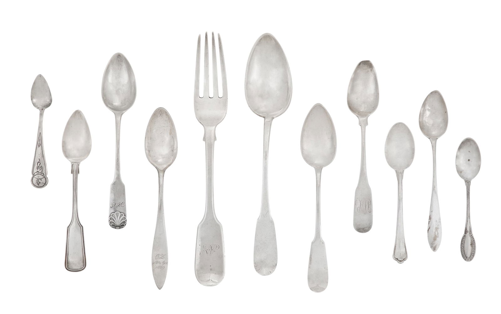 Collection of European Silver Flatware (1 of 5)