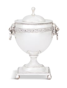 Silvered Bronze Covered Urn
