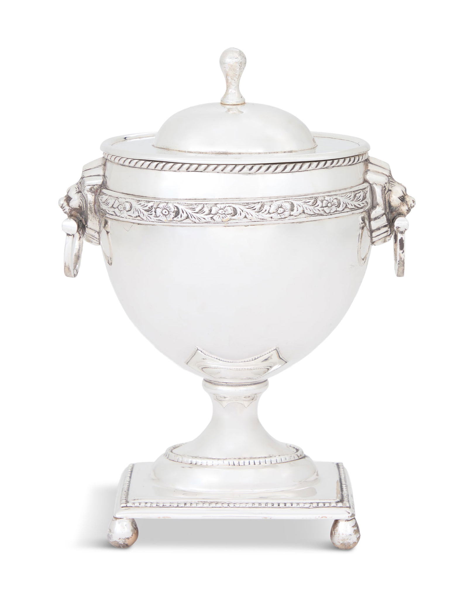 Silvered Bronze Covered Urn (1 of 3)