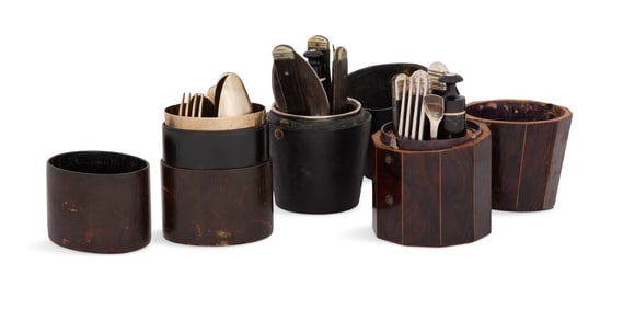 Three French Traveling Cutlery Sets