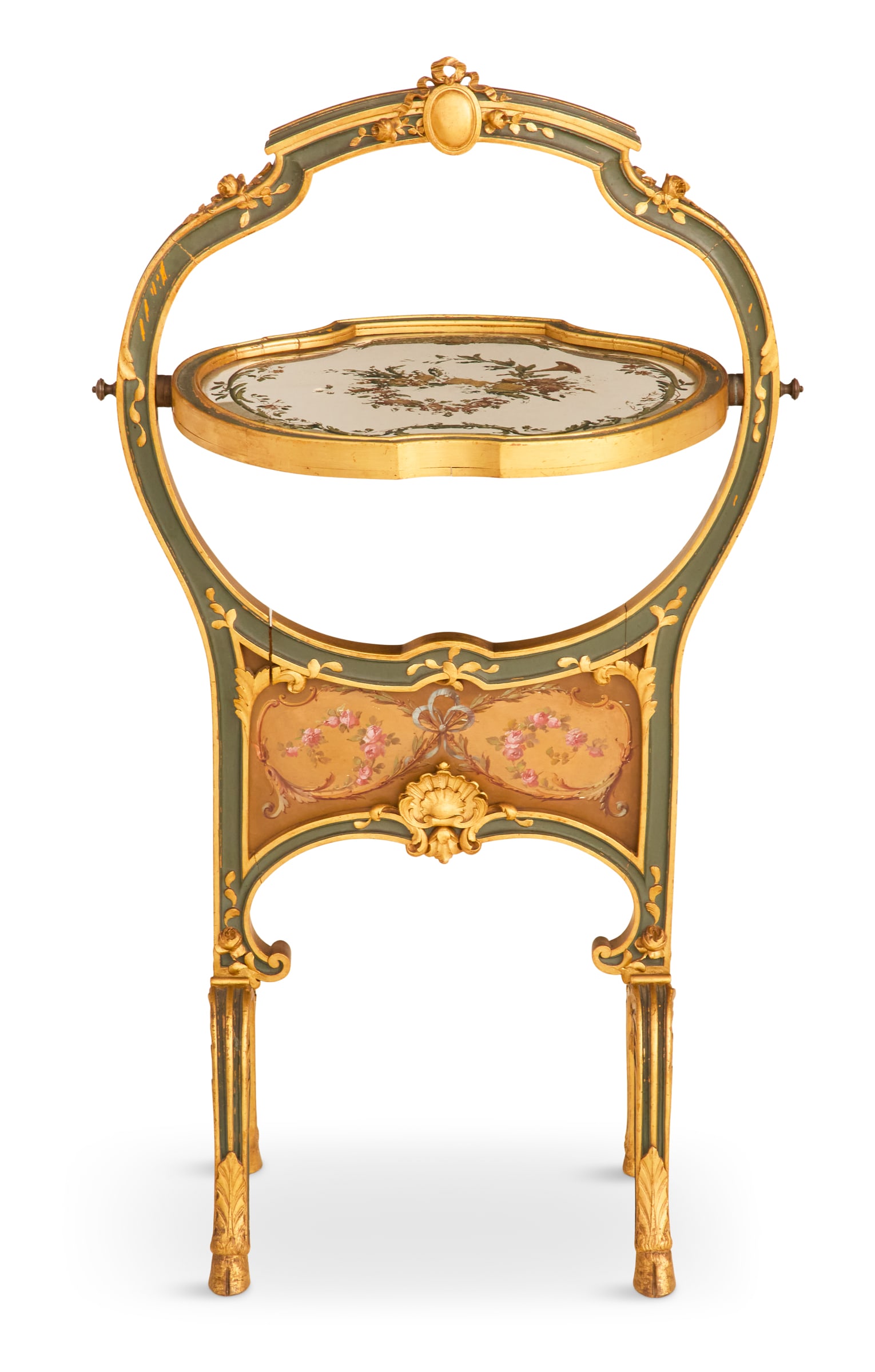 Polychrome and Parcel-Gilt Salon Table (1 of 4)