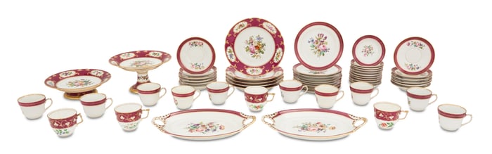 Assembled French Partial Dessert Service