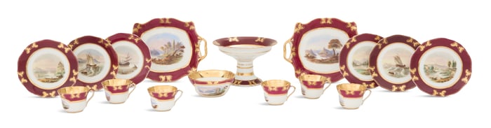 Partial Porcelain Dessert Service