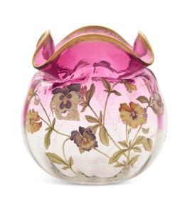 Large French Mont Joye Art Glass Bowl