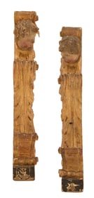Pair of Italian Giltwood Architectural Fragments