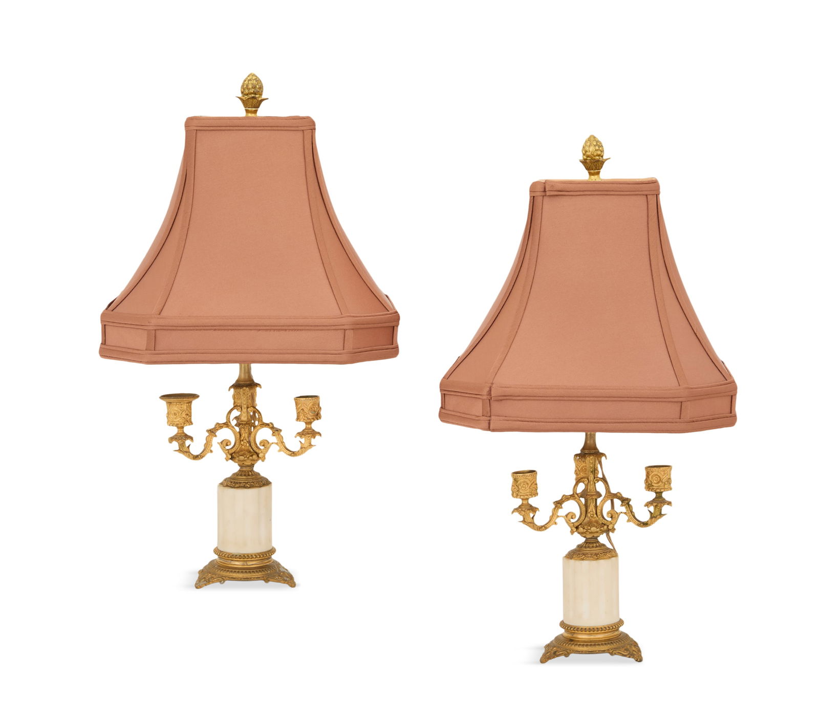 Pair of French Belle Epoque Lamps (1 of 3)