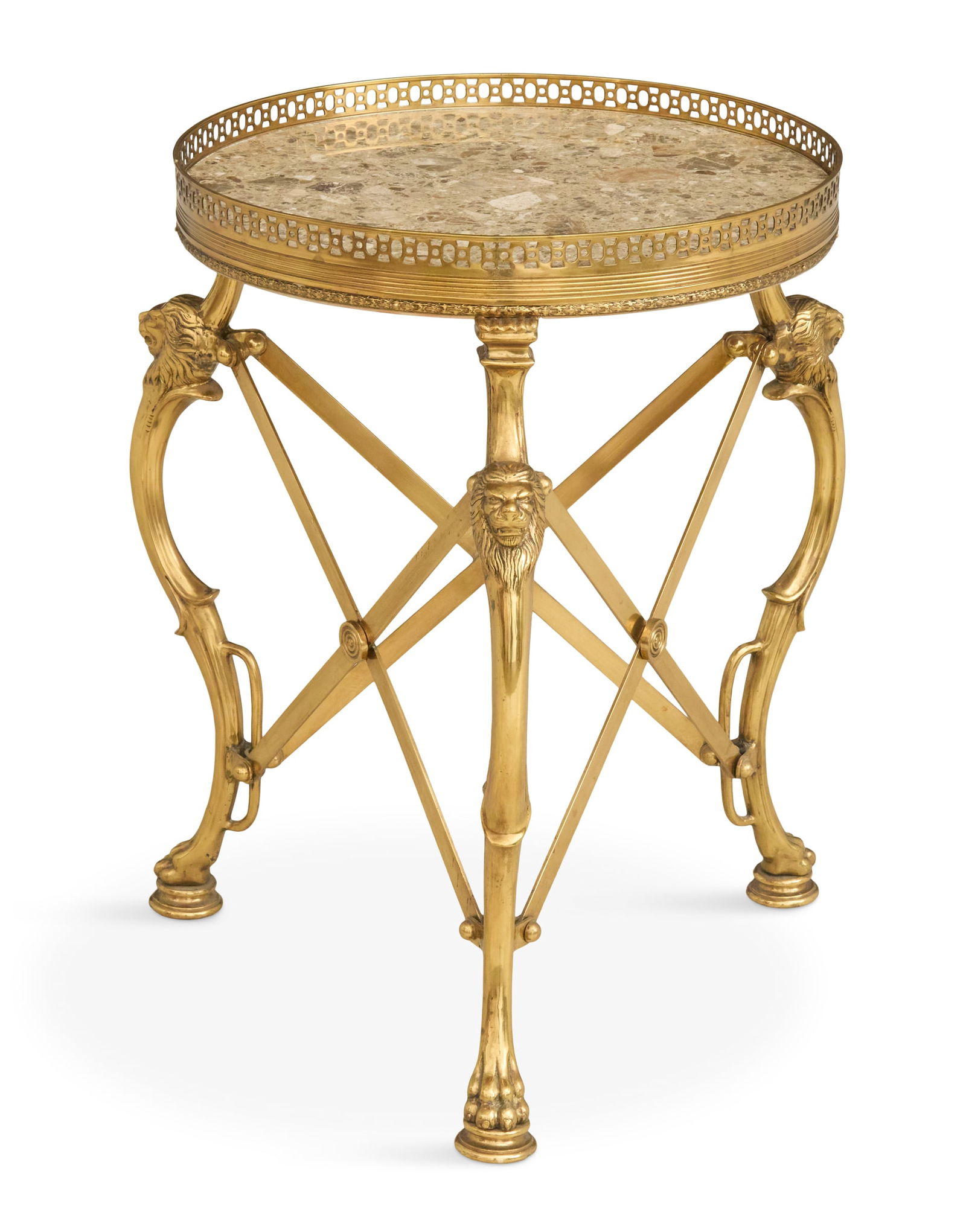 French Bronze and Marble-Top Gueridon (1 of 2)