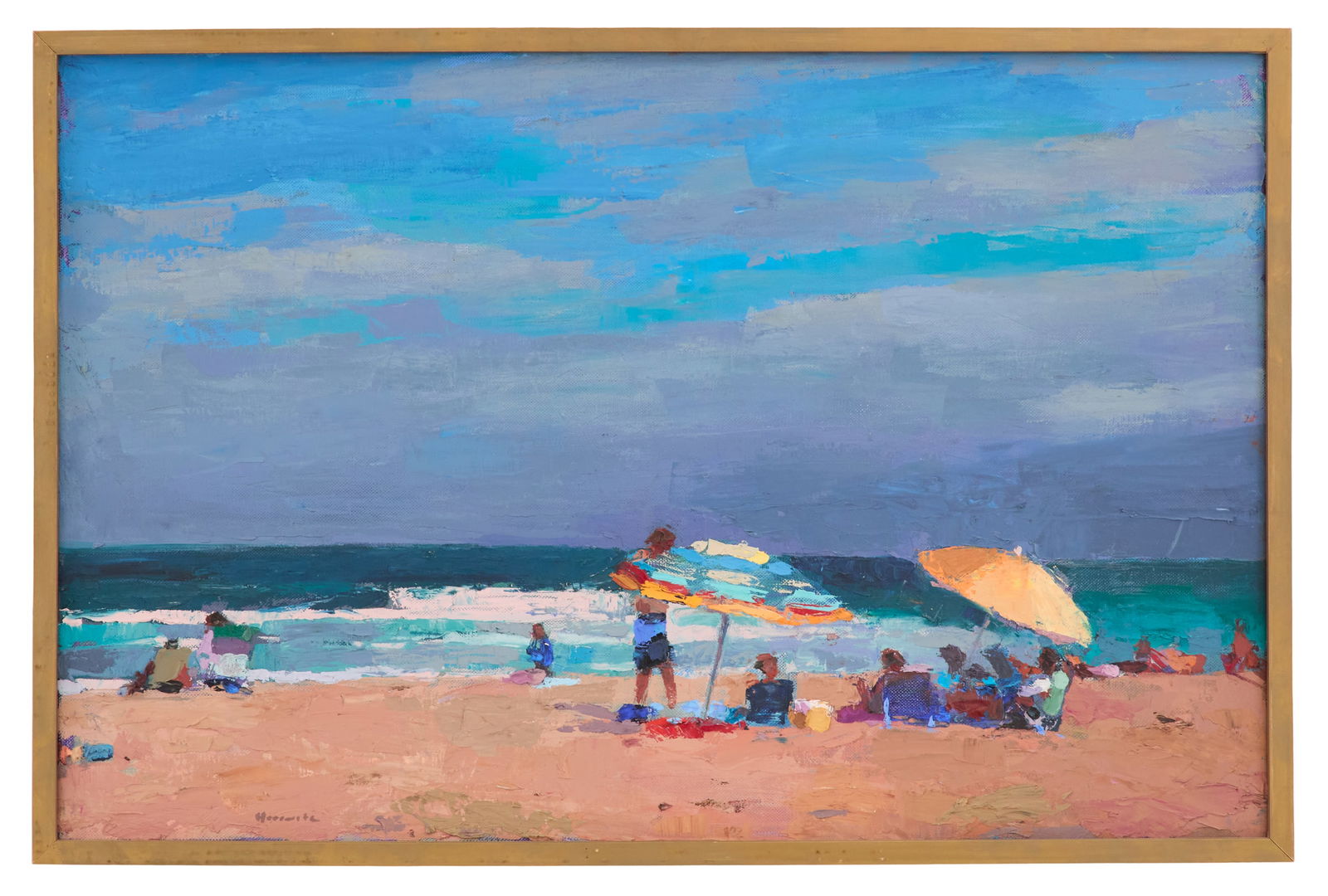 Larry Horowitz (American, b. 1957): Larry Horowitz(American, b. 1957)"Summer's Day"oil on canvassigned lower left, titled on a "Meredith Long & Company" label en verso.Framed.21" x 32", framed Provenance: Meredith Long & Company, H