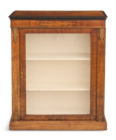 Napoleon III Inlaid Walnut Vitrine