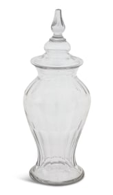 Large French Cut-Glass Apothecary Jar