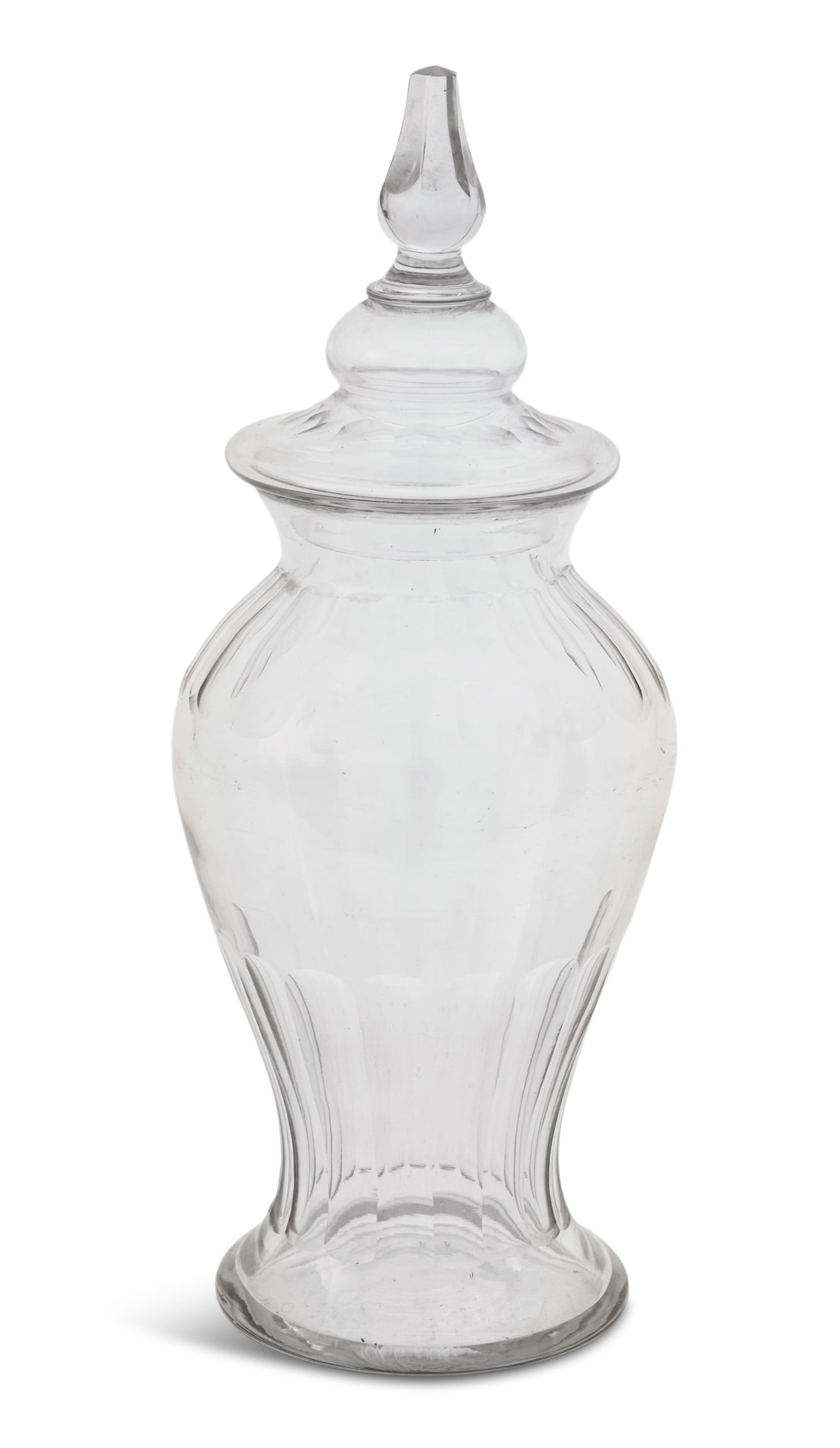 Large French Cut-Glass Apothecary Jar (1 of 2)