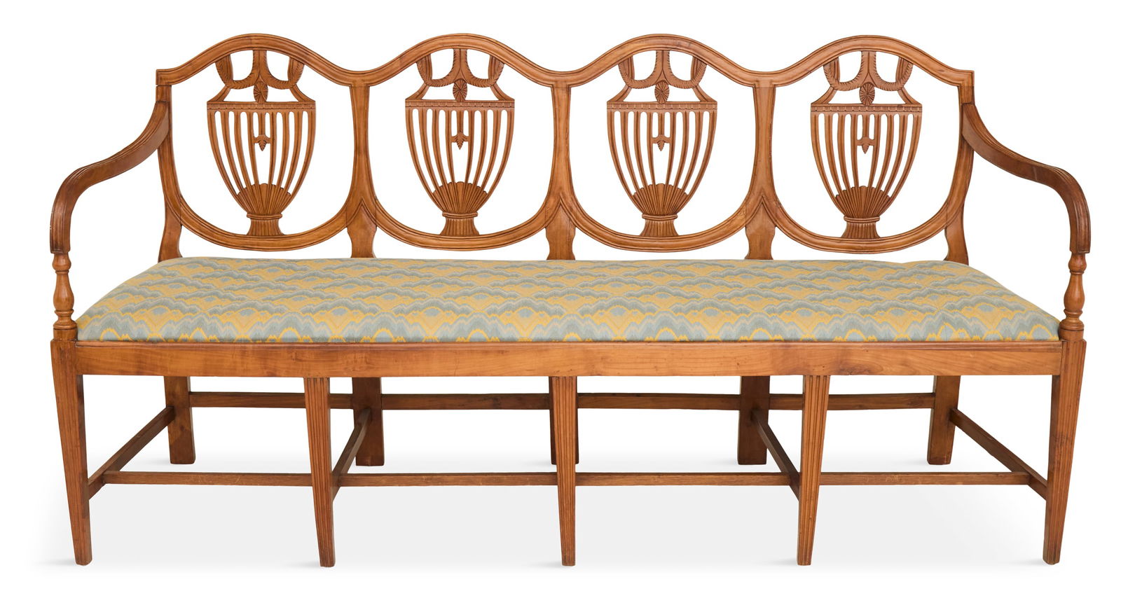 Provincial Fruitwood Settee in the Georgian Taste (1 of 6)