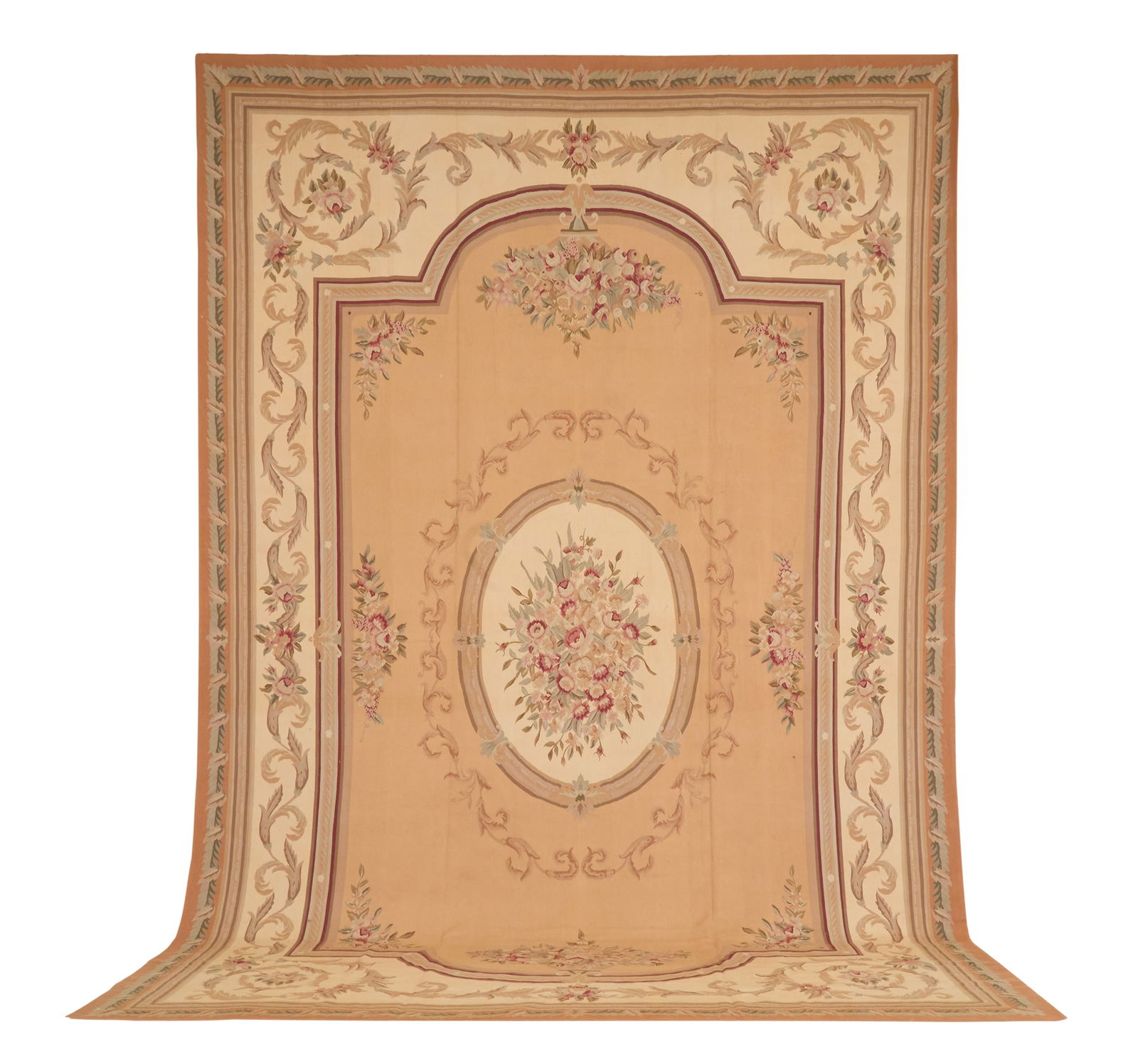 Louis Philippe Aubusson-Style Carpet: Louis Philippe Aubusson-Style Carpet8' 10" x 12' 2"