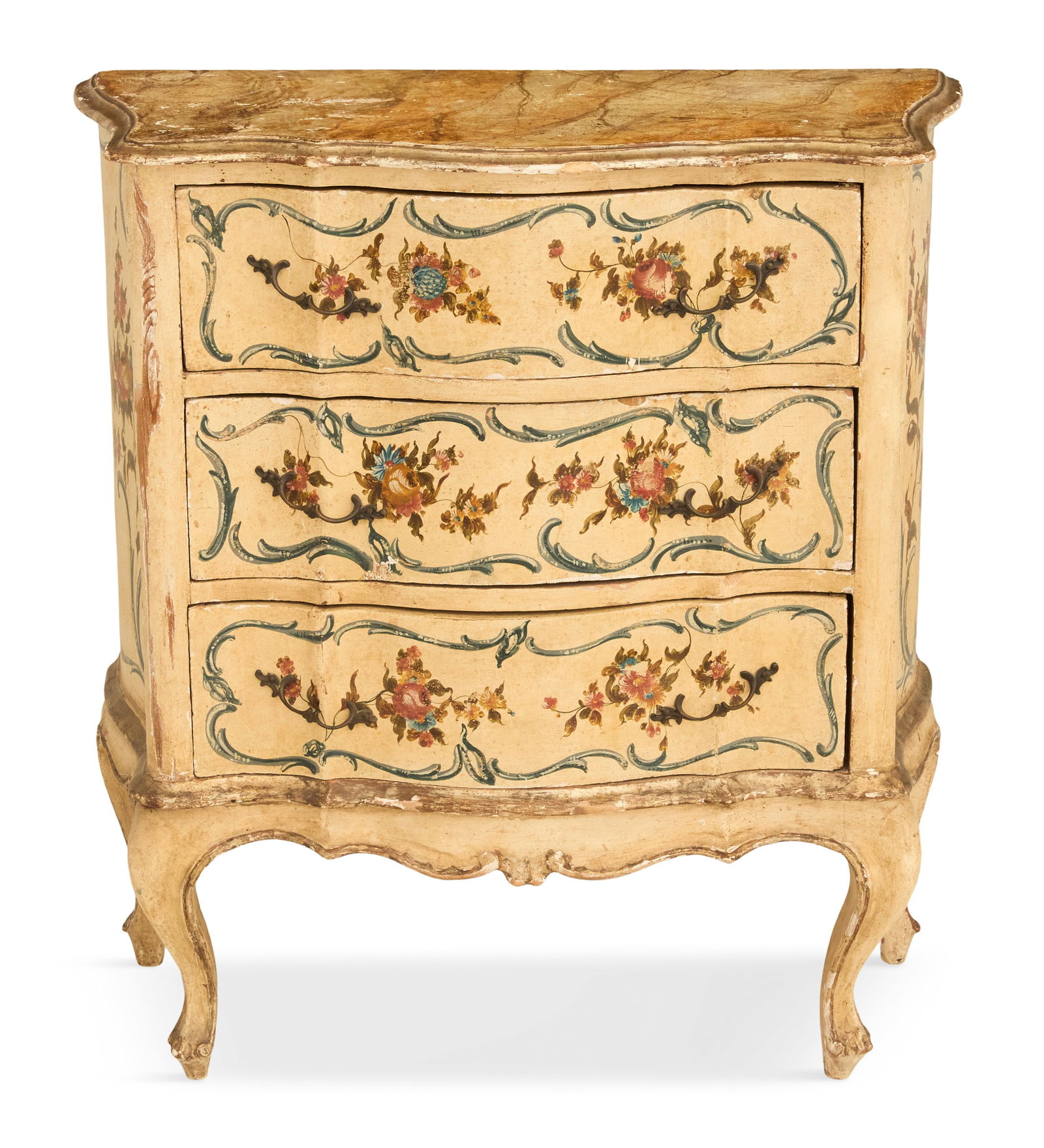 Venetian Polychrome and Faux Marbre Commode (1 of 3)