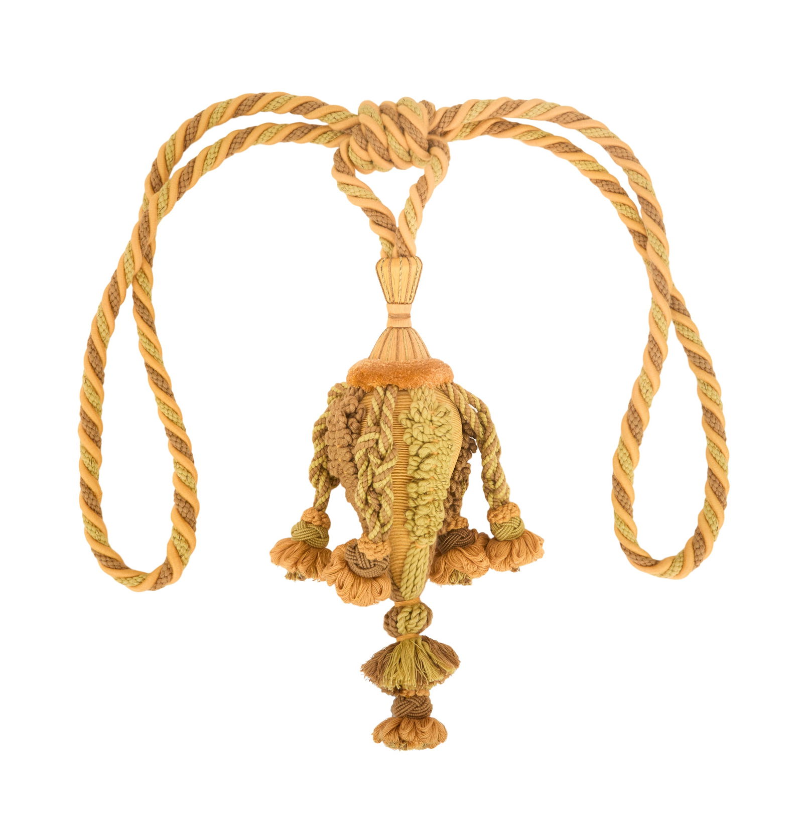 Set of Six Braided Silk Curtain Tie-Backs (1 of 2)