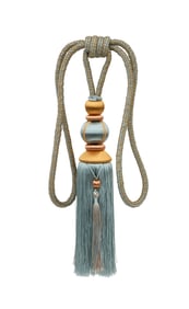 Set of Eight Silk Curtain Tie-Backs