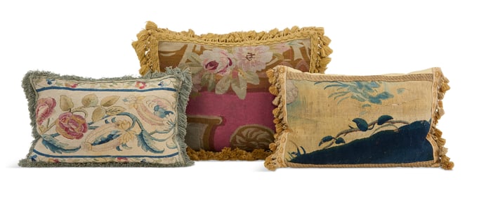 Collection of Three Custom Pillows