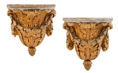 Pair of Giltwood Wall Brackets