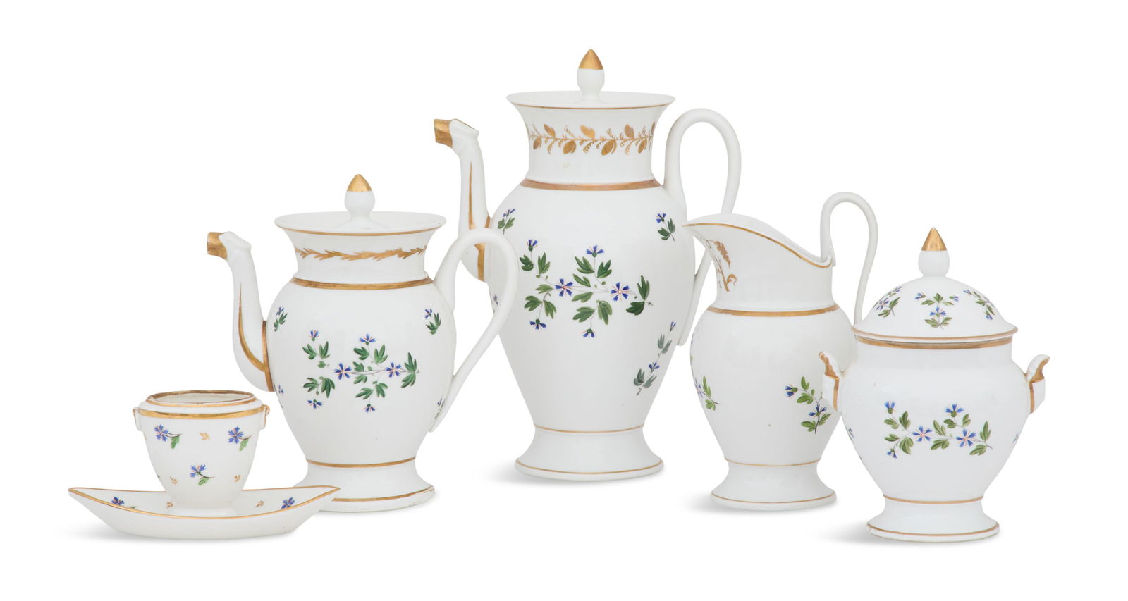 Five-Piece Collection of Paris Porcelain (1 of 2)