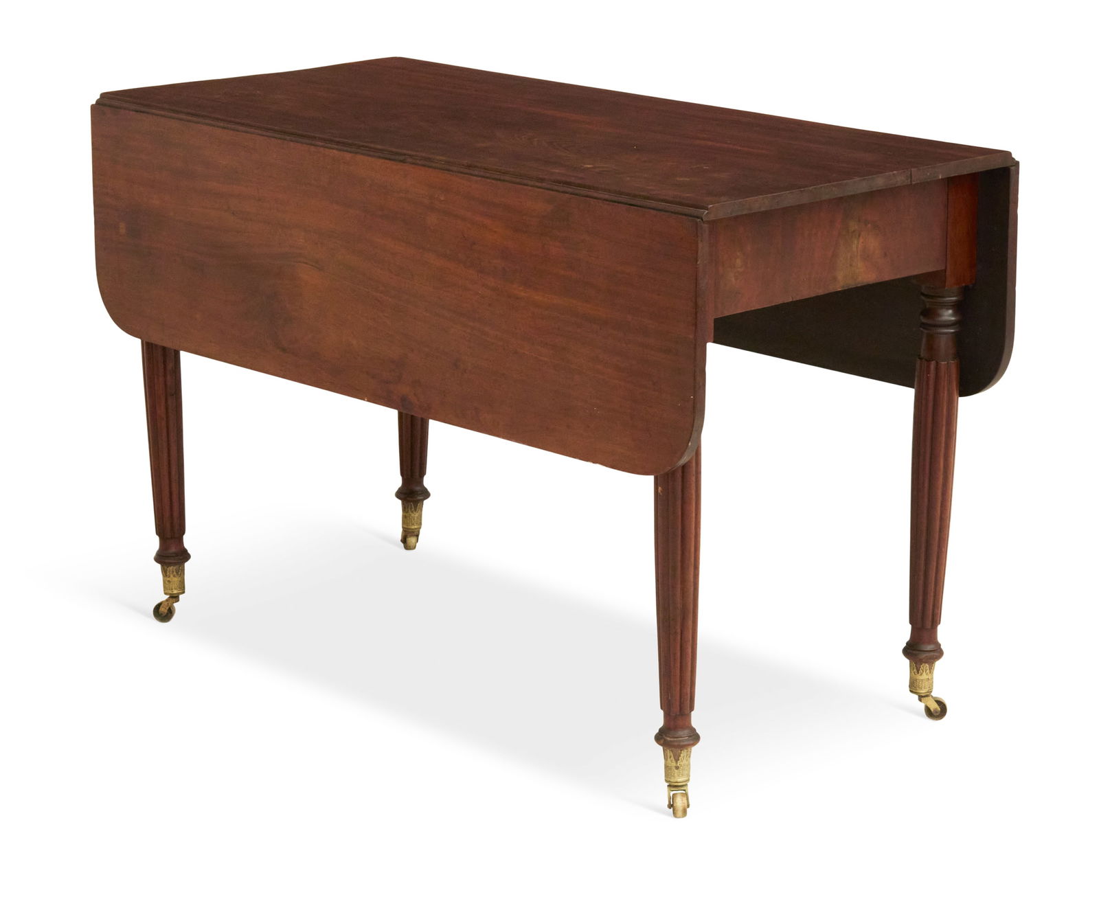 American Sheraton Mahogany Drop-Leaf Dining Table (1 of 4)