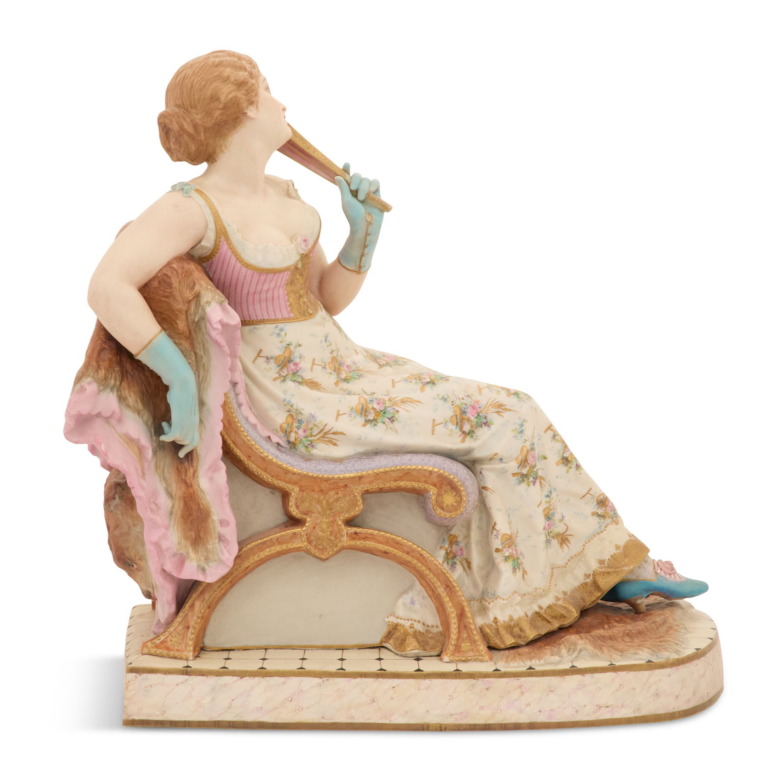 Large Paris Porcelain Figure of a Coquette (1 of 5)