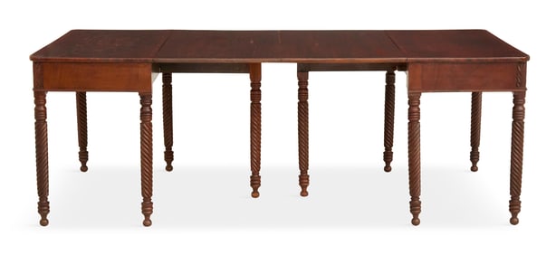 American Mahogany Two-Part Dining Table