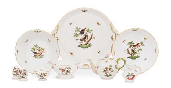 Collection of Herend "Rothschild Birds" Porcelain