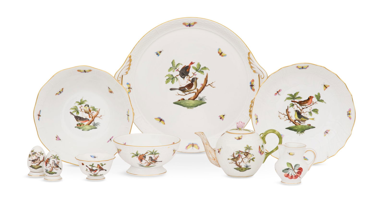Collection of Herend "Rothschild Birds" Porcelain (1 of 5)