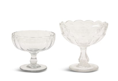 Two American Cut-Glass Compotes