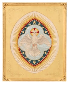 Silk Embroidered Panel of the Holy Spirit