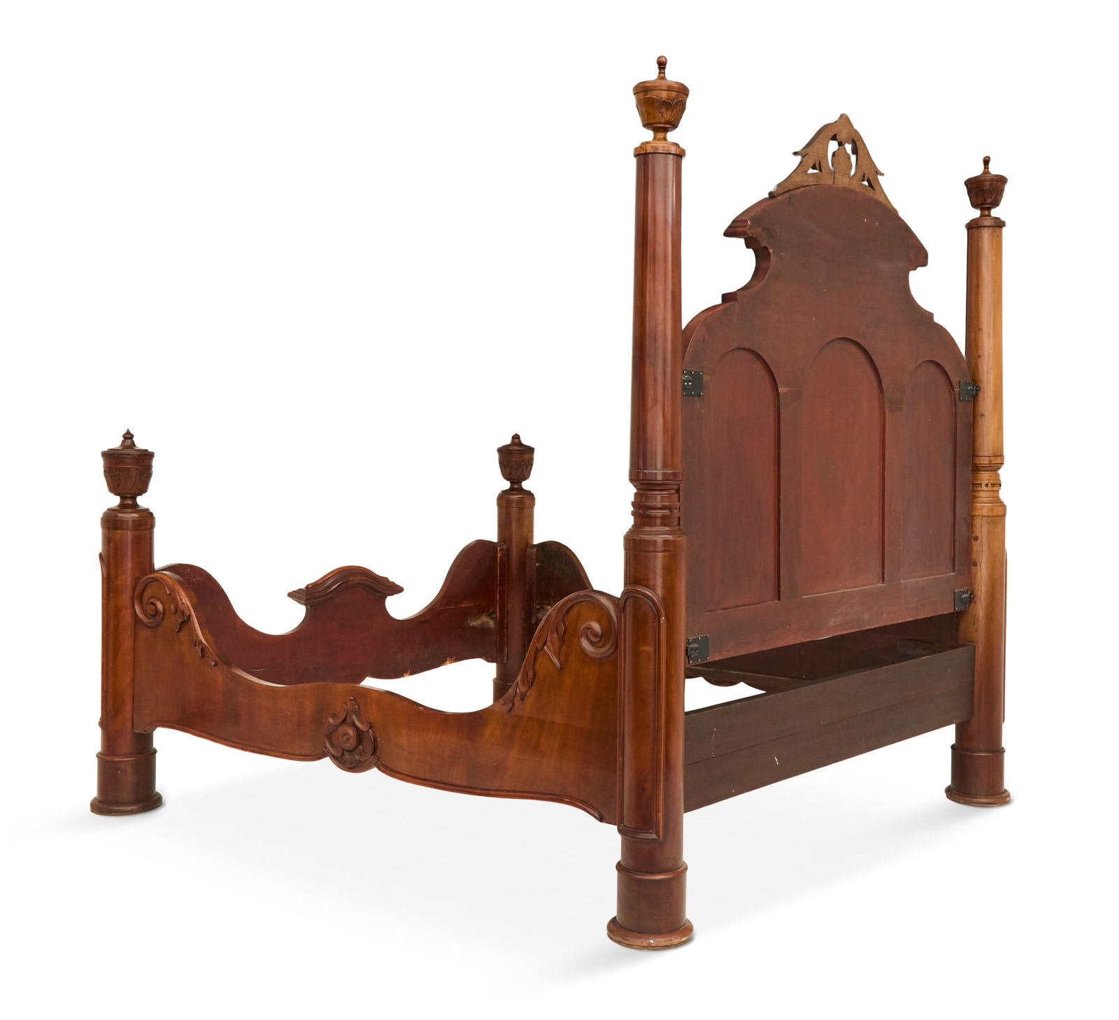 Three-Piece American Rococo Revival Bed Set - 11